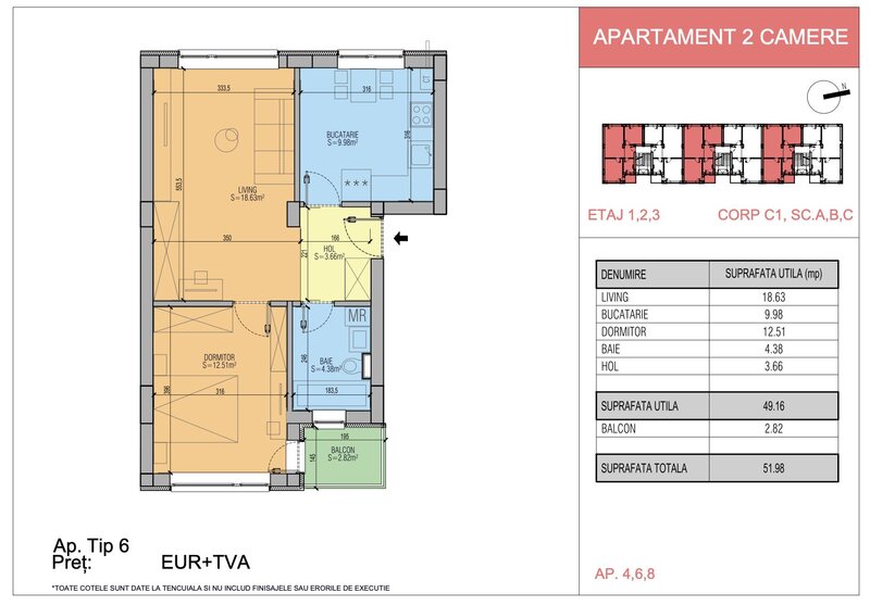 Popesti Leordeni 2 camere proiect deosebit